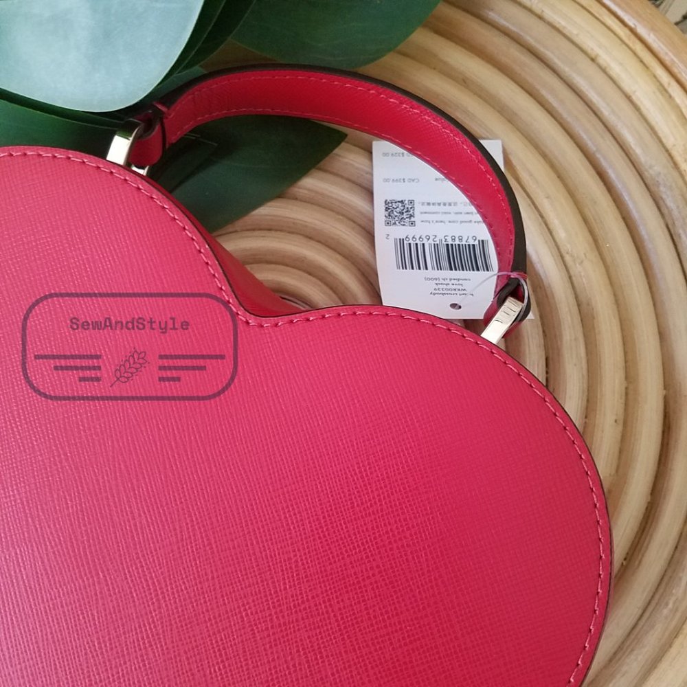 ♥️ Kate Spade NWT New York Crossbody Red Love Shack Heart Purse Valentine - Picture 15 of 16